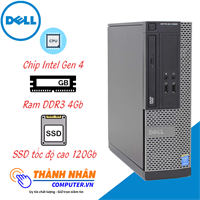 Máy Tính Bộ Chuyên Văn Phòng Dell Optiplex 3020 SFF Ram 4Gb SSD 120Gb New 98%