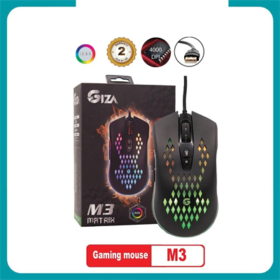Chuột VSPTech Giza M3 Matrix RGB Gaming (Đen) - Chính Hãng FullBox