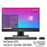 Máy tính Dell Optiplex 5270 AiO Gen 8, Ram 8Gb DDR4, SSD 256G, Màn 21.5 inch Full HD Like New