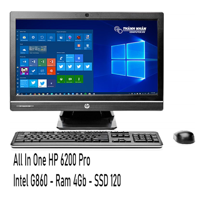 Máy tính All In One HP 6200 Pro Intel Gen 2 Ram 4Gb SSD 120Gb Màn hình 21.5in FHD