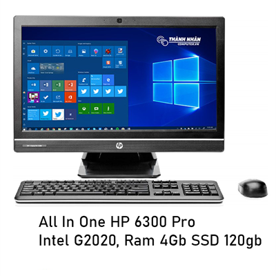 Máy tính All In One HP 6300 Pro Intel Gen 3 Ram 4Gb SSD 120Gb Màn hình 21.5in FHD