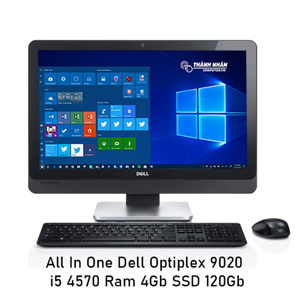 Máy tính All In One Dell Optiplex 9020 SFF Intel Gen 4 Ram 4Gb SSD 120Gb 23 inch FHD