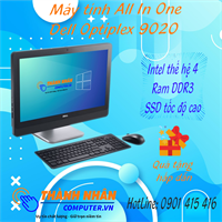 Máy tính All In One Dell Optiplex 9020 SFF Intel Gen 4 Ram 4Gb SSD 120Gb 23 inch FHD