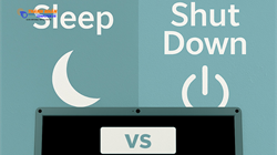 Có nên tắt máy tính hay để chế độ sleep