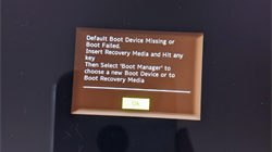Lỗi Default Boot Device Missing or Boot Failed