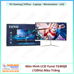 Màn Hình LCD Yunsi Y240Q8 (120Hz) Màu Trắng - Đen  (24 inch, 1K, 120Hz, Cong)