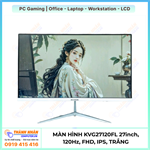 Màn hình KV-Vision KVG27120FL - Đen/Trắng | 27inch, 120Hz, FHD, IPS, Phẳng