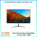 Màn hình KV-Vision KVG24100FL - Đen/Trắng | 24 inch, 100Hz, FHD, IPS, Phẳng
