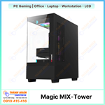 Case MAGIC MIX TOWER - MATX (Trắng/Đen)