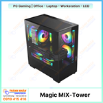 Case MAGIC MIX TOWER - MATX (Trắng/Đen)