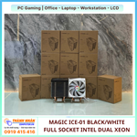 Tản Nhiệt CPU Magic ICE-01 Black/White RGB Hydraulic 12cm Điều Tốc Hỗ Trợ Intel Xeon