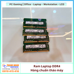 Ram Laptop DDR4 Samsung SK Hynix Micron 8GB -16GB - Bus 2133-2400-2666 -3200 Hàng tháo máy 
