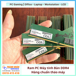 Ram PC Máy tính Bàn DDR4 Hiệu Samsung SK Hynix Micron 8GB -16GB - Bus 2133-2400-2666 -3200 Hàng chuẩn tháo máy.