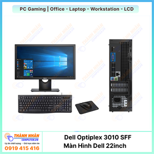 Combo Đen Cá Tính - Pc bộ Dell Optiplex 3010 SFF & LCD Dell E2216HV - Mạnh mẽ & sang trọng