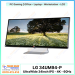Màn hình LG 34UM94-P - UltraWide 34inch IPS - 4K (3440x1440) - 60Hz - 5ms - sRGB 99%