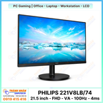 Màn hình PHILIPS 221V8LB/74 (VA LCD 21.5 inch - FHD 1920x1080 - 100Hz - 4 ms)