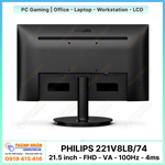 Màn hình PHILIPS 221V8LB/74 (VA LCD 21.5 inch - FHD 1920x1080 - 100Hz - 4 ms)