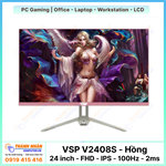 Màn hình VSP V2408S (24 inch - FHD - IPS - 100Hz - 2ms ) - Hồng