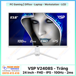 Màn hình VSP V2408S (24 inch - FHD - IPS - 100Hz - 2ms) - Trắng