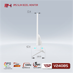 Màn hình VSP V2408S (24 inch - FHD - IPS - 100Hz - 2ms) - Trắng