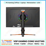 Màn Hình Gaming Cong VSP - VA2718G (R1500 - FullHD - 27inch - 180Hz - 1ms)