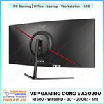 Màn Hình Cong Ultrawide Gaming VSP - VA3020V (R1500 - FullHD - 30" - 200Hz - 1ms)