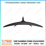 Màn Hình Cong Ultrawide Gaming VSP - VA3416WC (R1500 - W QHD - 34" - 165Hz - 1ms)