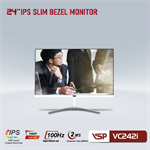 Màn hình VSP VC242i - 24" FHD - IPS - 100Hz - 2ms - Đen/Trắng