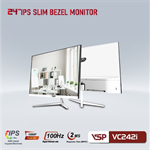 Màn hình VSP VC242i - 24" FHD - IPS - 100Hz - 2ms - Đen/Trắng