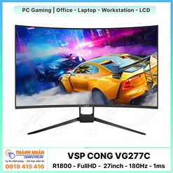 Màn hình cong VSP - VG277C (R1800 - FullHD - 27inch - 180Hz - 1ms)