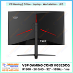 Màn Hình Cong VSP Gaming - VG325CQ (R1500 - 2K QHD - 30" - 165Hz - 1ms)