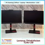 Màn hình Lenovo ThinkVision T24v-20 23.8"/ FHD (1920x1080)/ IPS/ VGA/ HDMI/ DP/ 2USB QSD