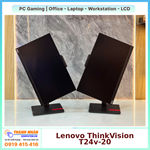 Màn hình Lenovo ThinkVision T24v-20 23.8"/ FHD (1920x1080)/ IPS/ VGA/ HDMI/ DP/ 2USB QSD