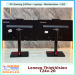 Màn hình Lenovo ThinkVision T24v-20 23.8"/ FHD (1920x1080)/ IPS/ VGA/ HDMI/ DP/ 2USB QSD