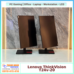 Màn hình Lenovo ThinkVision T24v-20 23.8"/ FHD (1920x1080)/ IPS/ VGA/ HDMI/ DP/ 2USB QSD