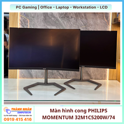 Màn hình cong PHILIPS MOMENTUM 32M1C5200W/74 (32" FHD| 240Hz| VA| Evnia 5000, 240 hz) Like New
