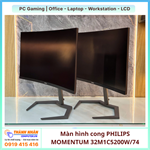 Màn hình cong PHILIPS MOMENTUM 32M1C5200W/74 (32" FHD| 240Hz| VA| Evnia 5000, 240 hz) Like New