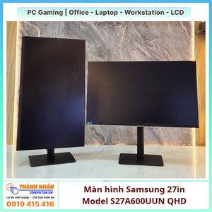 Màn Hình Samsung S27A600UUN 27 Inch QHD IPS 75Hz USB-C QSD