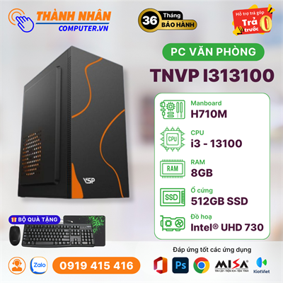 PC Văn Phòng - TNVP I313100 (I3-13100/H710M/8GB Ram/512GB SSD)