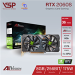 Card màn hình AIVISION GeForce RTX 2060s (8GB - GDDR6 - 1750 MHz - ATX - 500W)