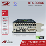 Card màn hình AIVISION GeForce RTX 2060s (8GB - GDDR6 - 1750 MHz - ATX - 500W)