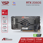 Card màn hình AIVISION GeForce RTX 2060s (8GB - GDDR6 - 1750 MHz - ATX - 500W)