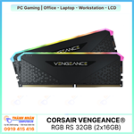 RAM PC - CORSAIR VENGEANCE® RGB RS 32GB (2x16GB) DDR4 3200Mhz (CMG32GX4M2E3200C16)