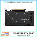 Card màn hình GIGABYTE GeForce RTX 3060 GAMING OC 8G (GV-N3060GAMING OC-8GD)