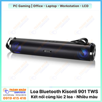 Loa Kisonli Bluetooth LED-901 TWS - Kết nối cùng lúc 2 loa - Nhiều màu