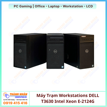 Máy Trạm Workstations DELL T3630  Intel Xeon E-2124G/ Xeon E-2236  Ram 16gb/32gb Nvme 256/512/1TB VGA RỜI 4GB-6GB -8GB  QSD
