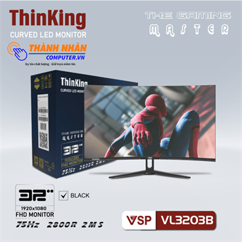 Màn hình cong 32inch VSP ThinKing Master Gaming VL32(CM3203B) Trắng/Đen New 100%