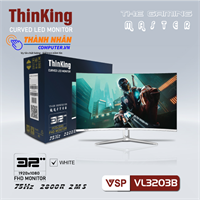 Màn hình cong 32inch VSP ThinKing Master Gaming VL32(CM3203B) Trắng/Đen New 100%
