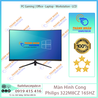 Màn hình LCD 32” Philips 322M8CZ/74 FHD 165Hz 1ms Freesync Gaming Cong Chính Hãng New 99%