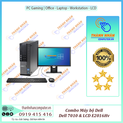 Combo máy bộ đơn giản cá tính - Dell OptiPlex 7010 & LCD E2016Hv